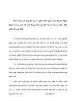 Phân tích hoạt động đào tạo và phát triển nguồn nhân lực tại ngân hàng thương mại cổ phần ngoại thương việt nam (vietcombank)   chi nhánh quảng bình  