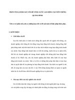 Phân tích, đánh giá vấn đề năng suất lao động tại viễn thông quảng bình 