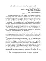 CHẤT NHÂN văn TRONG CON NGƯỜI võ NGUYÊN GIÁP (tt) 