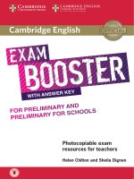 Cambridge exam booster preliminary with answers