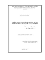 Nghiên cứu phân loại các chi họ ráng thư dực ở việt nam 