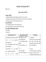 Giáo án Đại số 7 chương 4 bài 5: Đa thức