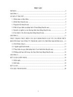 THỰC TRẠNG THỰC HIỆN các QUY ĐỊNH PHÁP LUẬT về các HÌNH THỨC KHUYẾN mại tại CÔNG TY TNHH DU LỊCH và THƯƠNG mại HỒNG GAI