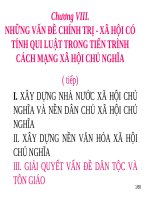 Giải quyết các vấn đề dân tộc theo quan điểm của chủ nghĩa Mác  Lênin