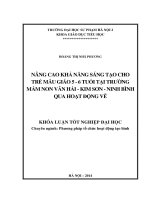 Nâng cao khả năng sáng tạo cho trẻ mẫu giáo 5   6 tuổi tại trường mầm non văn hải   kim sơn   ninh bình qua hoạt động vẽ (2014) 