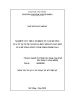 Nghiên cứu thực nghiệm về ảnh hưởng của tỷ lệ nước xi măng đến mô đun đàn hồi của bê tông thủy tinh theo thời gian