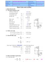 Thuyết minh tính toán nhà xưởng tiền chế