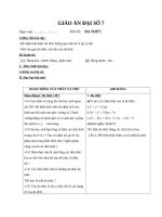 Giáo án Đại số 7 chương 4 bài 5: Đa thức