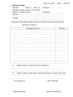 Mẫu biên bản nghiệm thu công việc