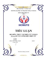 Tiểu luận cuối kì thực tập điện tử cơ bản