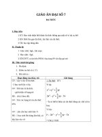 Giáo án Đại số 7 chương 4 bài 5: Đa thức