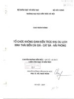 Tổ chức không gian kiến trúc khu du lịch sinh thái biển cái giá   cát bà   hải phòng (tt) 