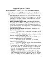 Đề cương ôn thi cuối kì Maclenin