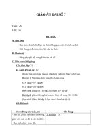 Giáo án Đại số 7 chương 4 bài 5: Đa thức