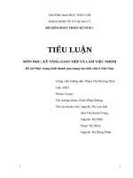 Báo cáo tiểu luận Kinh doanh qua mang
