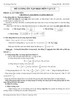 ĐỀ CƯƠNG ÔN TẬP HỌC KỲ 2 MÔN VẬT LÝ 12 MỚI NHẤT 2018