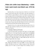 Phân tích chiến lược marketing – chiến lược cạnh tranh của khách sạn  ATS hà nội