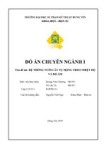 Thiết kế chế tạo mô hình hệ thống tưới cây tự động