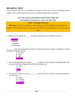 toiec Reading practice 1 key