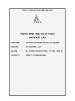 Thuyết minh tính toán nhà văn phòng 5 tầng 1 tầng hầm