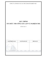 00 quy trình tổ chức thi công xây lắp và nghiệm thu