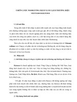 Chiến lược marketing dịch vụ du lịch thương hiệu vietnam railtour 