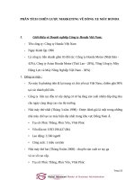 Phân tích chiến lược marketing về dòng xe máy honda 