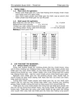 thí nghiệm quá trình thiết bị  Thời gian lưu