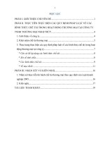 Thực tiễn thực hiện các quy định pháp luật về các hình thức chế tài trong hoạt động thương mại tại công ty thương mại nghị thúy địa chỉ  huyện phú xuyên