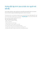 Hướng dẫn lập trình Java cơ bản cho người mới bắt đầu