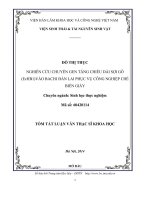Nghiên cứu chuyển gen tăng chiều dài sợi gỗ (EcHB1) vào Bạch đàn lai phục vụ công nghiệp chế biến giấy(Luận văn thạc sĩ)