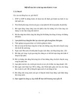 CÂU HỎI VÀ BÀI TẬP KINH TẾ VĨ MÔ