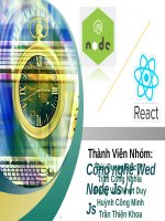 thuyet trinh node js  react js
