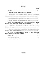 Tieu luan Phuong phap cach mang HCM