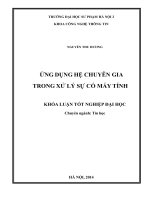 Ứng dụng hệ chuyên gia trong xử lý sự cố máy tính (2014) 