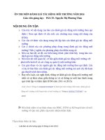 Ôn thi môn đánh giá tác động môi trường