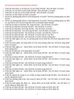 ĐỀ CƯNG BÀO CHẾ DƯỢC CỔ TRUYỀN THI HẾT MÔN ĐẠI HỌC THÀNH ĐÔ