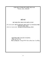 SKKN 2018 một số phương pháp viết và cân bằng phương trình hóa học môn hóa trung học cơ sở