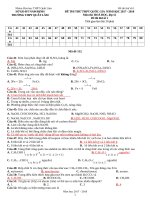 De thi thu mon hoa hoc THPT quat lam nam 2018 