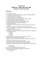 Câu hỏi ôn tập Kiến trúc máy tính