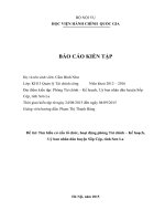 BÁO CÁO KIẾN TẬP - Tìm hiểu phòng tài chính kế hoạch uỷ ban nhân dân huyện