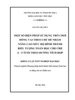 Một số biện pháp sử dụng trò chơi đóng vai theo chủ đề nhằm nâng cao mức độ hình thành biểu tượng toán học cho trẻ 4 5 tuổi theo hướng tích cực (2014) 