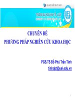 CHUYÊN ĐỀ PHƯƠNG PHÁP NGHIÊN CỨU KHOA HỌC