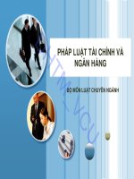 PHÁP LUẬT TÀI CHÍNH NGÂN HÀNG