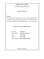 Đánh giá thực trạng quản lý chất thải rắn sinh hoạt và đề xuất phương hướng quản lý chất thải rắn sinh hoạt tại địa bàn huyện Nguyên Bình – tỉnh Cao Bằng (Khóa luận tốt nghiệp)