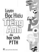 Bài tập luyện đọc hiểu tiếng anh cho học sinh phổ thông trung học 