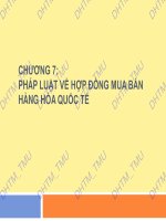 LUẬT THƯƠNG MẠI QUỐC TẾ