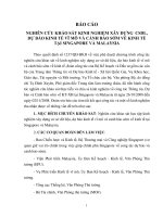 Báo Cáo Nghiên Cứu Khảo Sát Kinh Nghiệm Xây Dựng Csdl, Dự Báo Kinh Tế Vĩ Mô Và Cảnh Báo Sớm Về Kinh Tế Tại Singapore Và Malaysia