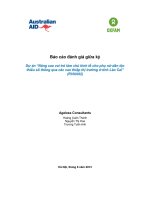 Báo cáo đánh giá giữa kỳ Dự án “Nâng cao vai trò làm chủ kinh tế cho phụ nữ dân tộc thiểu số thông qua các can thiệp thị trường ở tỉnh Lào Cai” (RVNA92)