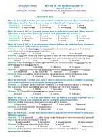 ĐỀ THI THỬ TN THPT QUỐC GIA 2018 môn TIẾNG ANH (11) 